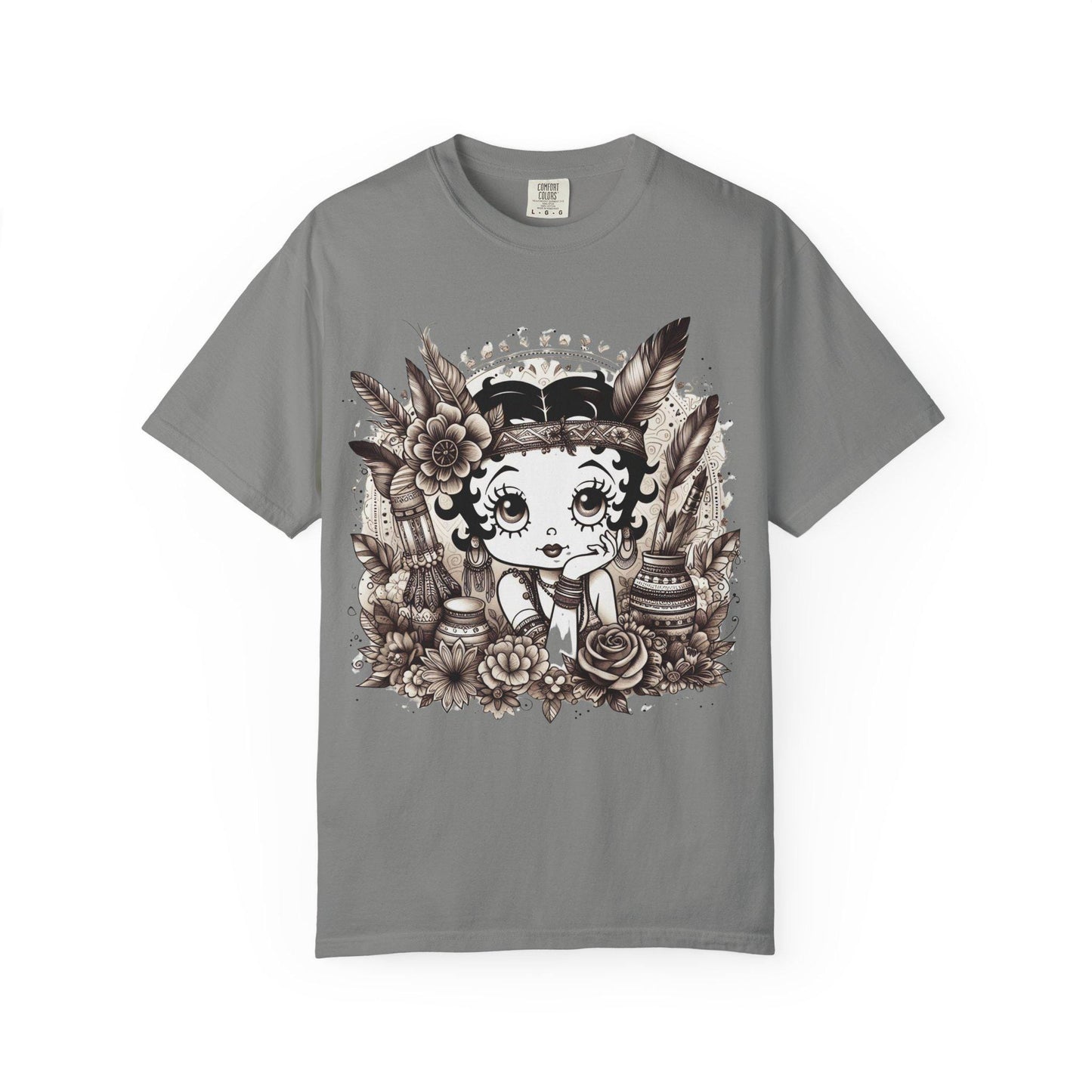 Boho Betty T-shirt - Vintage Inspired Tee, Cute Graphic Shirt, Casual Wear, Gift for Her, Trendy Summer Top