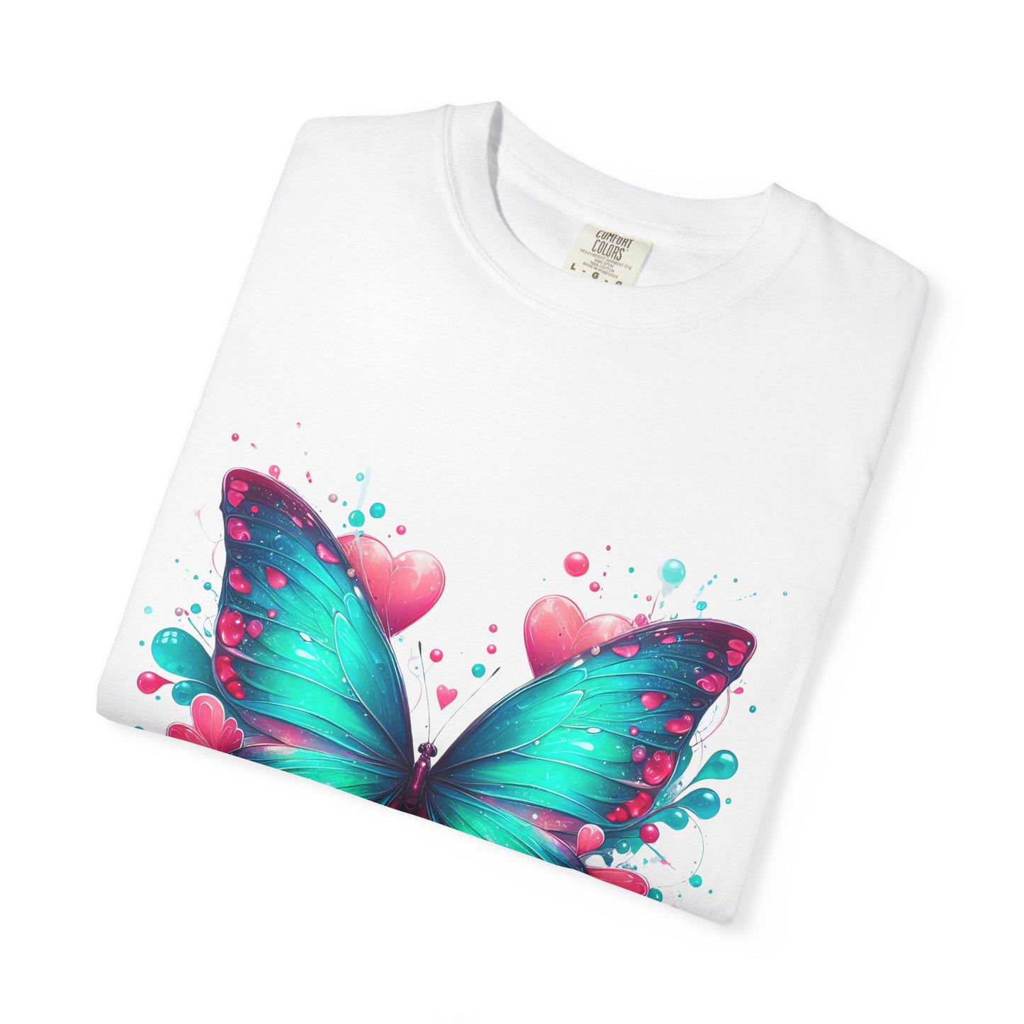 Colorful Butterfly Unisex T-shirt, Vibrant Graphic Tee, Gift for Nature Lovers, Summer Wear, Art-Inspired Clothing, Unique Style