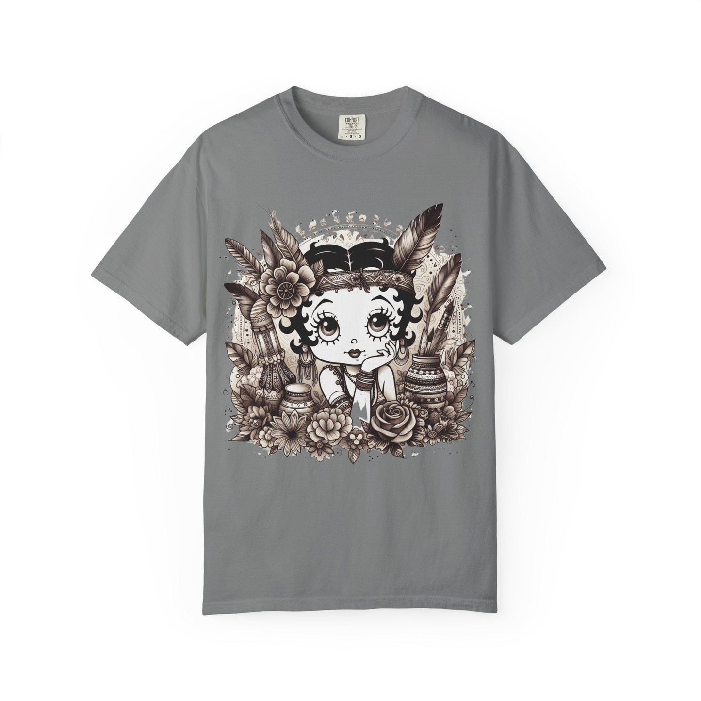 Boho Betty T-shirt - Vintage Inspired Tee, Cute Graphic Shirt, Casual Wear, Gift for Her, Trendy Summer Top