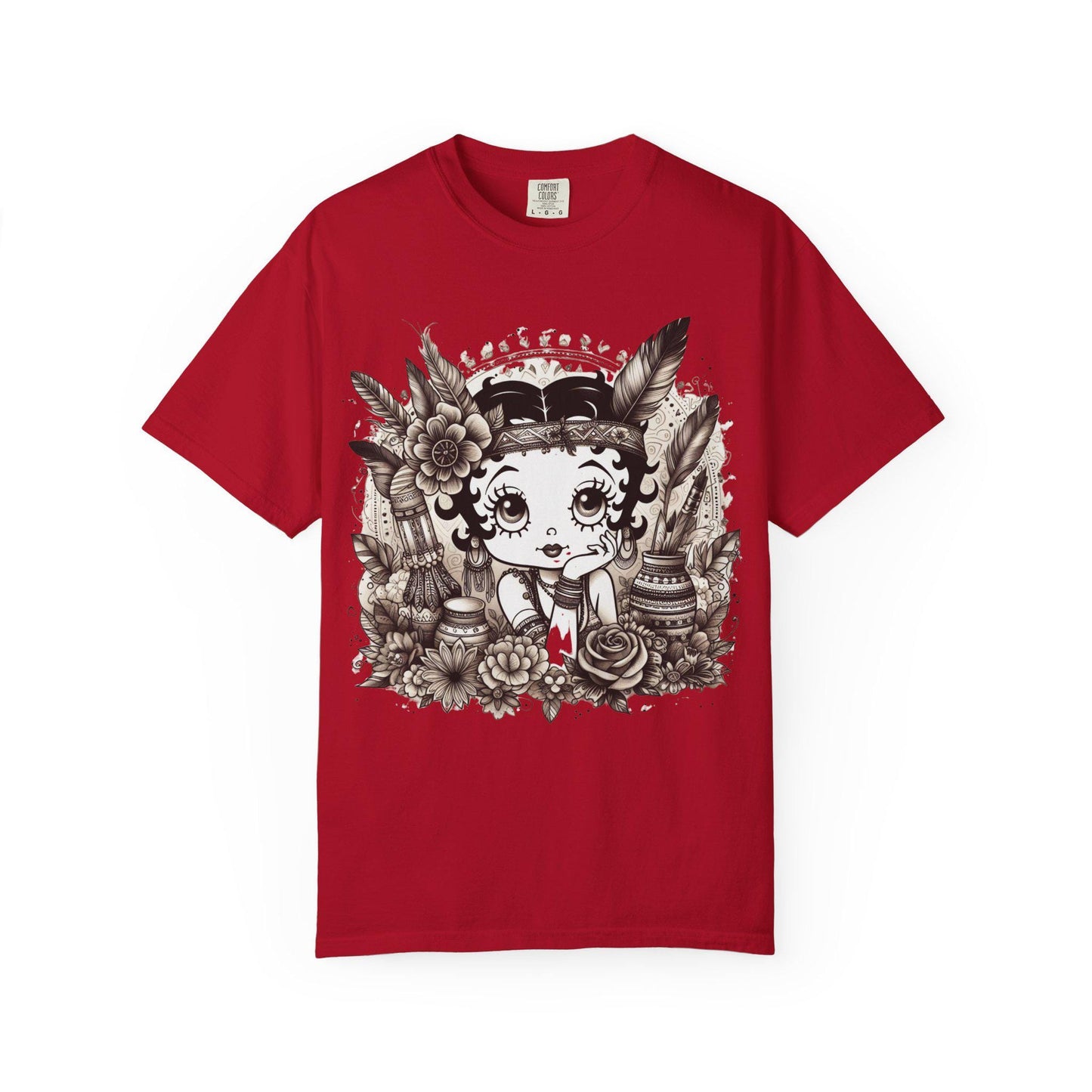 Boho Betty T-shirt - Vintage Inspired Tee, Cute Graphic Shirt, Casual Wear, Gift for Her, Trendy Summer Top