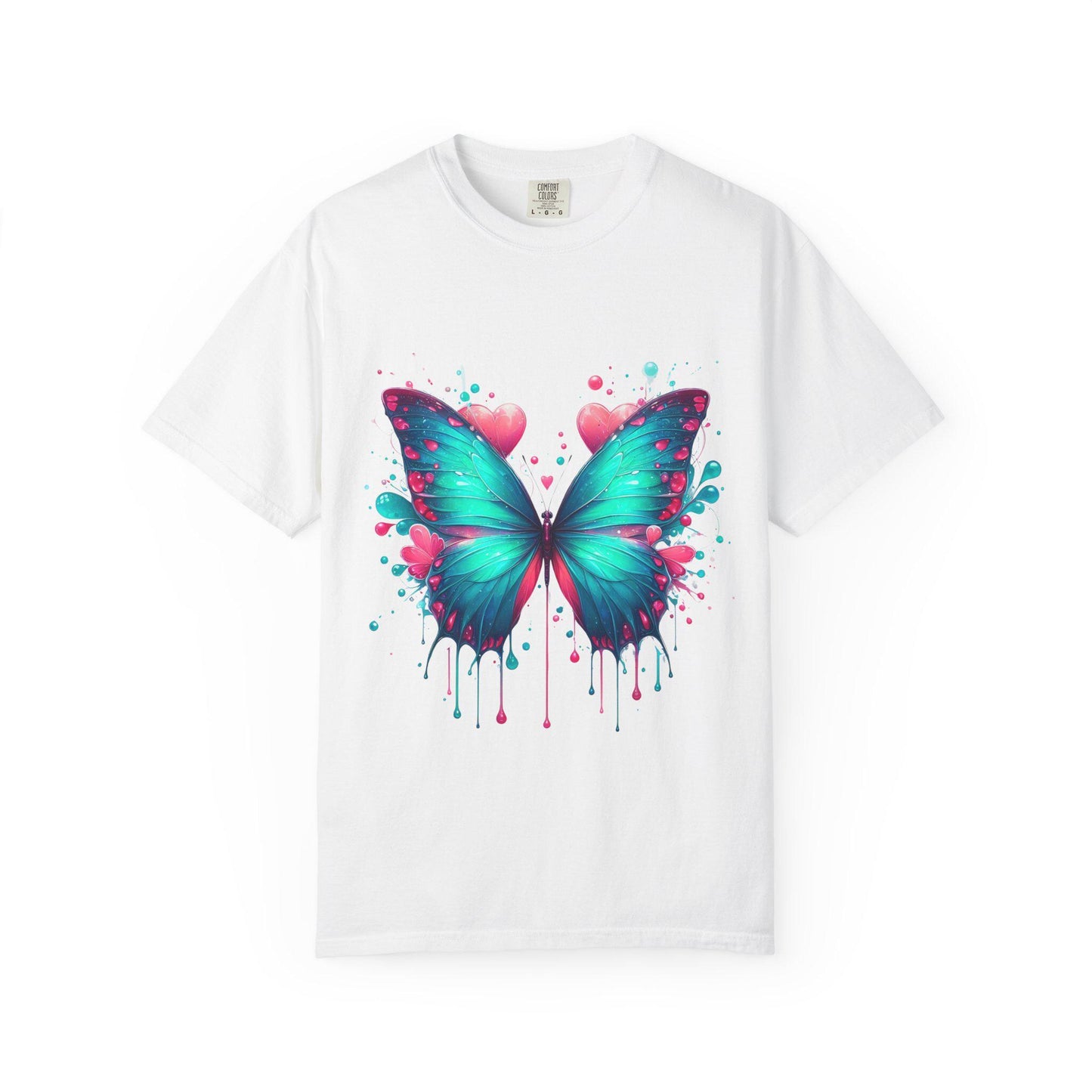 Colorful Butterfly Unisex T-shirt, Vibrant Graphic Tee, Gift for Nature Lovers, Summer Wear, Art-Inspired Clothing, Unique Style