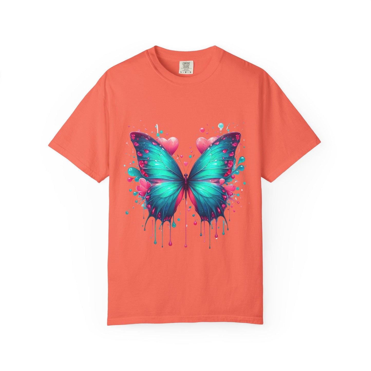 Colorful Butterfly Unisex T-shirt, Vibrant Graphic Tee, Gift for Nature Lovers, Summer Wear, Art-Inspired Clothing, Unique Style