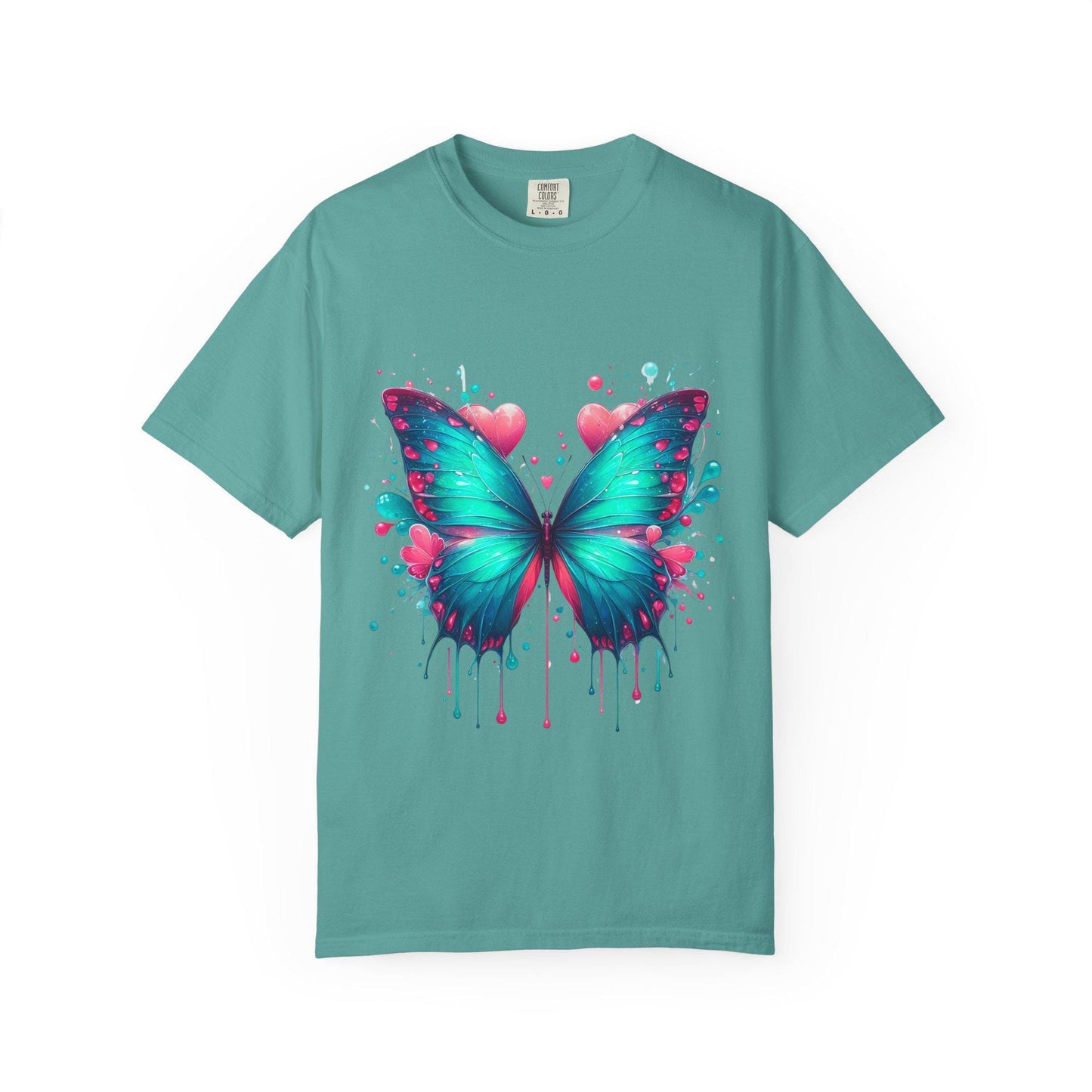 Colorful Butterfly Unisex T-shirt, Vibrant Graphic Tee, Gift for Nature Lovers, Summer Wear, Art-Inspired Clothing, Unique Style