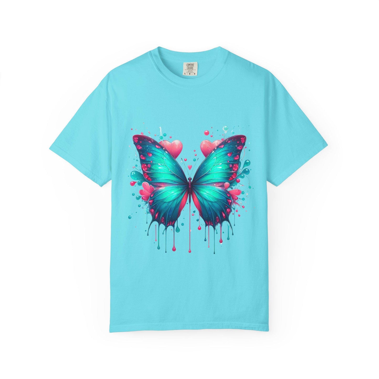 Colorful Butterfly Unisex T-shirt, Vibrant Graphic Tee, Gift for Nature Lovers, Summer Wear, Art-Inspired Clothing, Unique Style