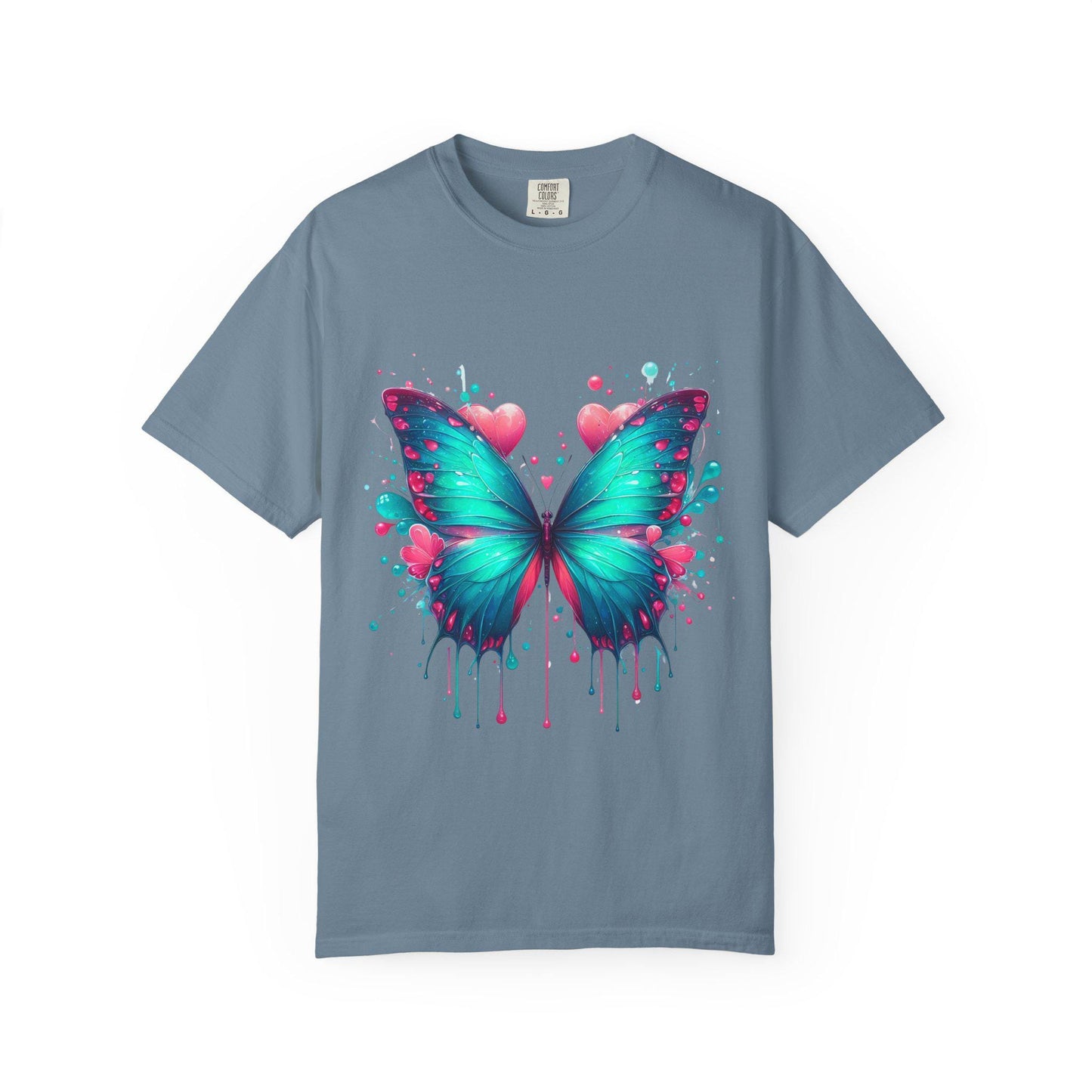 Colorful Butterfly Unisex T-shirt, Vibrant Graphic Tee, Gift for Nature Lovers, Summer Wear, Art-Inspired Clothing, Unique Style