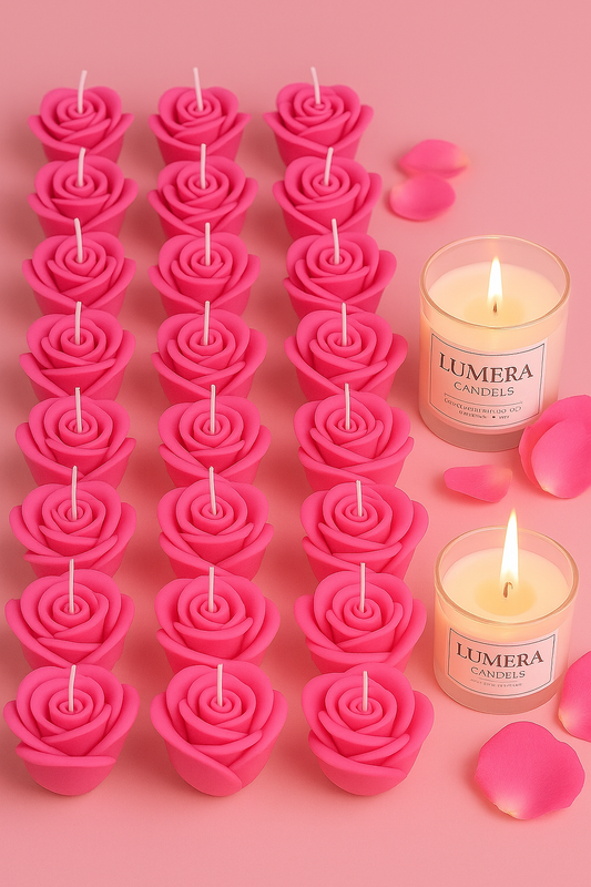 Elegant Rose Candle – Lumera Candles