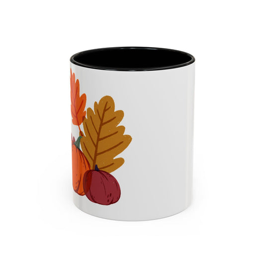 Autumn Vibes Accent Coffee Mug, Fall Decor Mug, Pumpkin Spice Mug, Thanksgiving Gift, Cozy Hot Beverage Mug, Seasonal Coffee Cup
