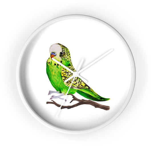 Colorful parakeet Wall Clock, Bird Lover Wall Clock, Unique Animal Clock, Colorful Bird Watch, Fun Parakeet Timepiece, Vibrant Wall Decor