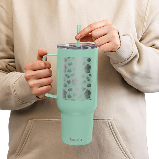 Charming Insulated Tumbler with Lid - Perfect for Coffee Lovers, Beach Days, Summer Picnics, Engraved Gifts, Travel Mugs, Reusable Cups