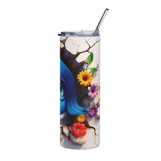 Emotional Support Stainless Steel Tumbler, 20oz | Ideal Gift for Sad Days, Motivational Drinkware, Unique Travel Cup, Anxiety Relief,