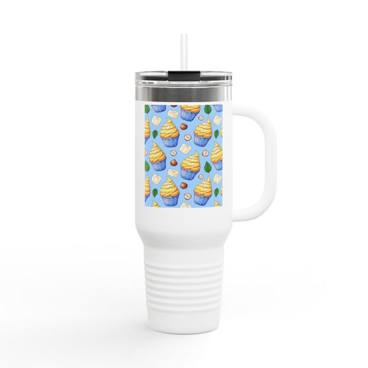 Colorful Insulated Travel Mug, Fun Cup for On-the-Go, Summer Vibes, Perfect for Parties, Gifts, Outdoor Adventures, Beach Trip