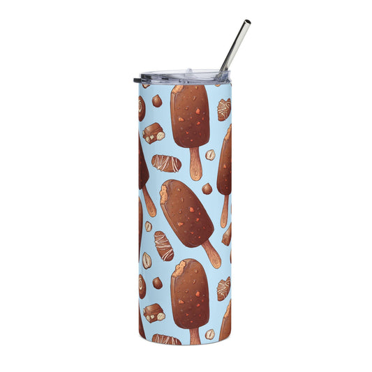 Cute Tumbler Ice Cream Stainless Steel Tumbler, 20oz - Summer Drink Cup, Coffee Mug, Travel Cup, Gift for Her, Beverage Holder